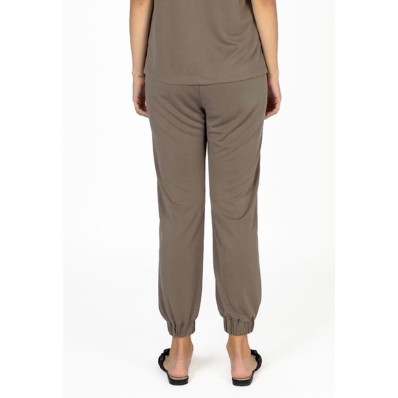 NWOT Mod Ref Jogger Lounge Pant Brown Size Large Sweatpants comfy - Picture 2 of 6